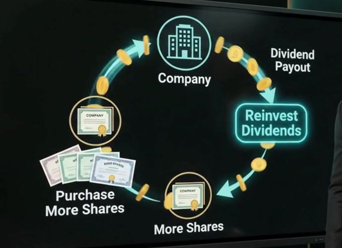 Actual course visual about ownership and reinvestment